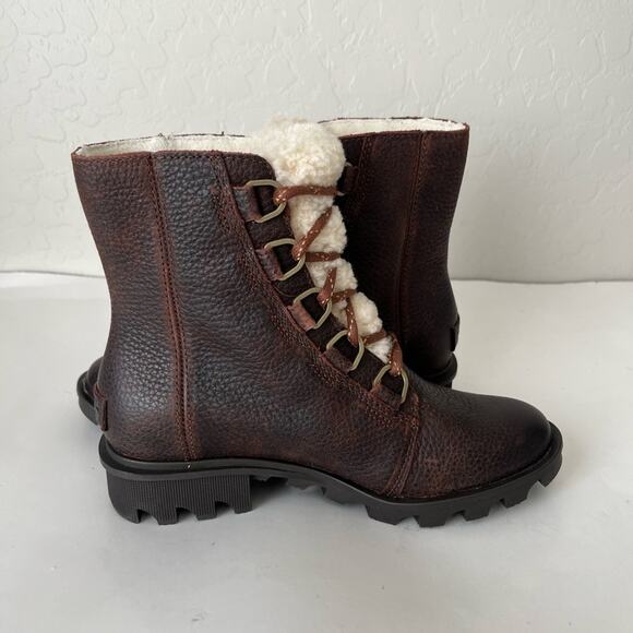 Sorel Waterproof Phoenix leather lace up boots 6 NWOT - Picture 6 of 13